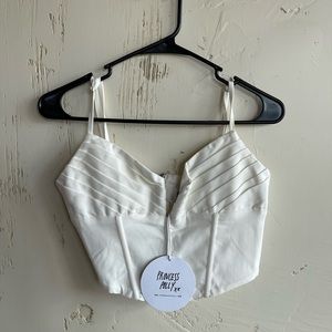 NWT Princess Polly Jorja Cropped Corset Tops. Size 8.
